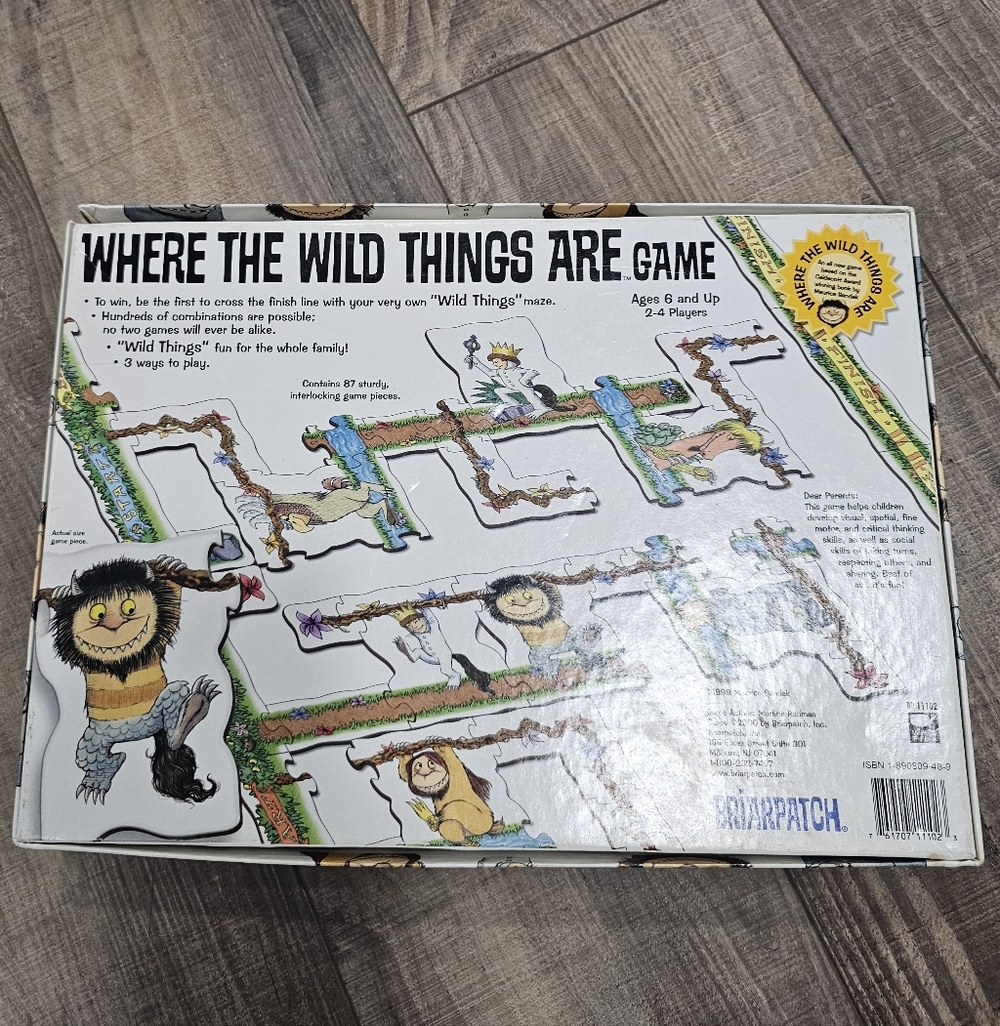 Where The Wild Things Are Board Game Puzzle Ages 6+ Briarpatch Learning - Picture 10 of 13